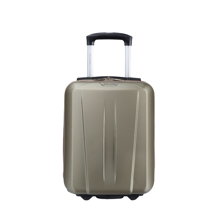 Valiza mica, Puccini, Plastic, 40x30x18CM, 18L, Auriu