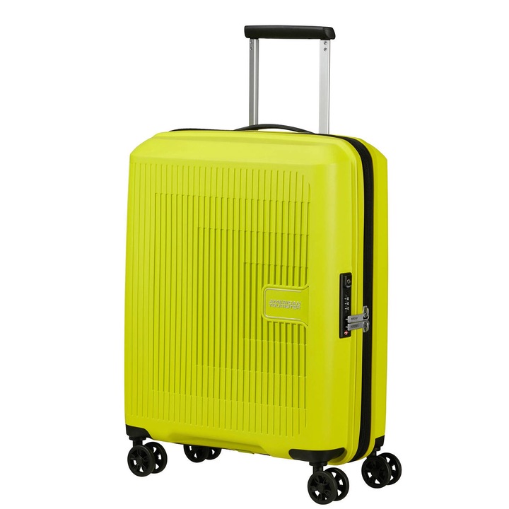 Куфар с колелца American Tourister, Разтегателен, Жълт, 36 л