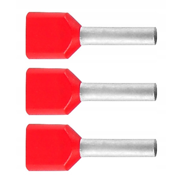 Terminal izolat cu virola dublu, 2x1/8