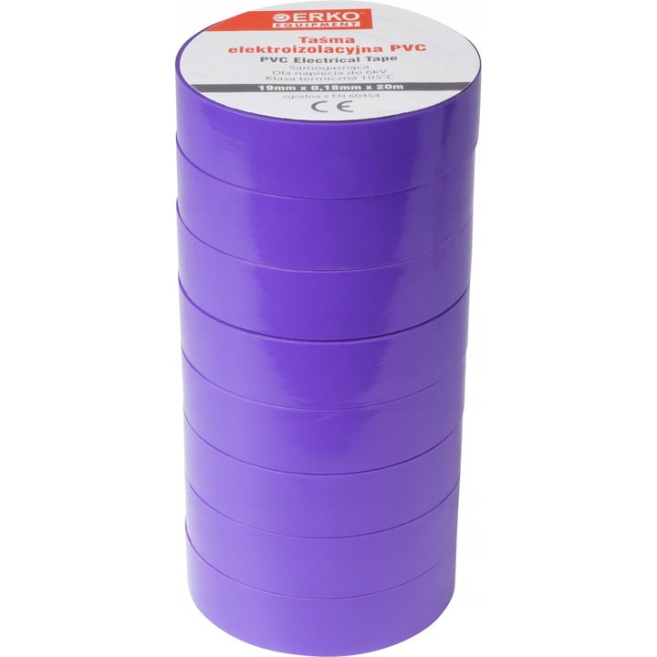 Изолирбанд, ERKO, 19/20, Лилав, 8 бр