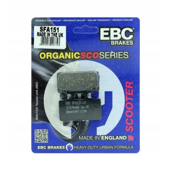 Set 2 placute frana, EBC, Pentru SFA151 fata