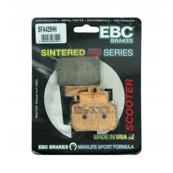 2 db SFA425HH motorkerékpár fékbetét készlet, EBC, hátsó rögzítés, bézs