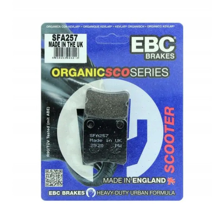 Set 2 placute frana, EBC, Pentru SFA257 fata