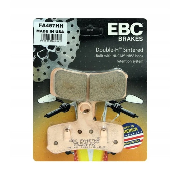 Set 2 placute frana, EBC, Pentru FA457HH fata