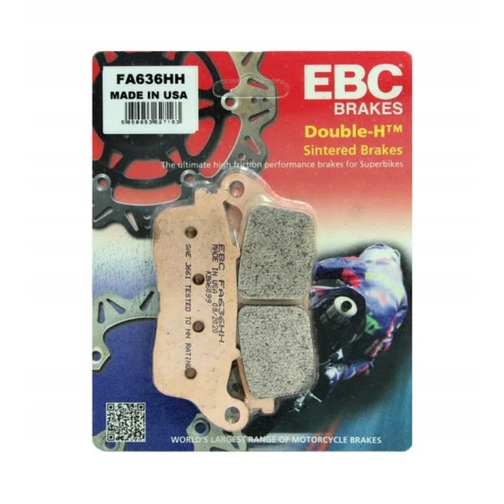 Set 2 placute frana, EBC, Pentru FA636HH spate