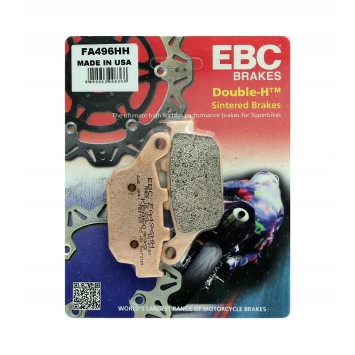 Комплект от 2 спирачни накладки, EBC, за FA496HH задни
