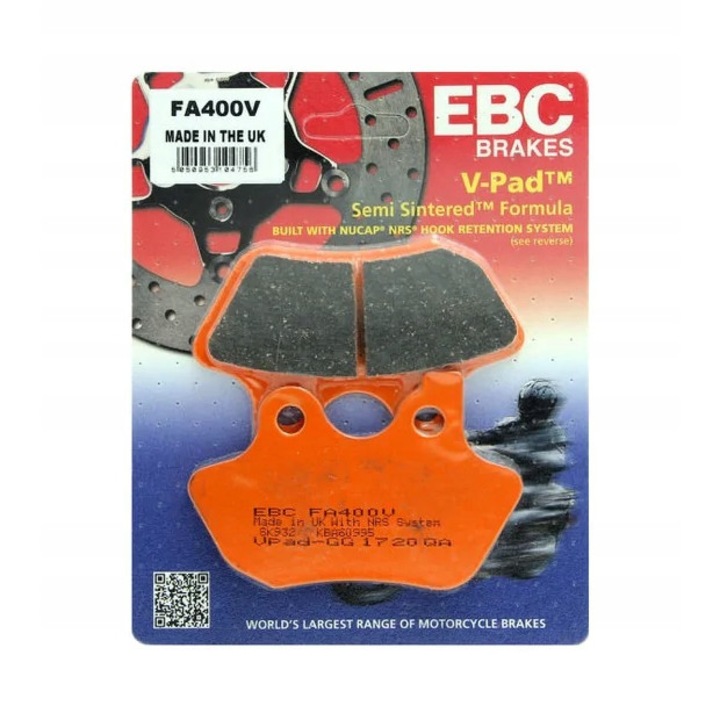 Предни/задни накладки, EBC, Harley Davidson, Orange