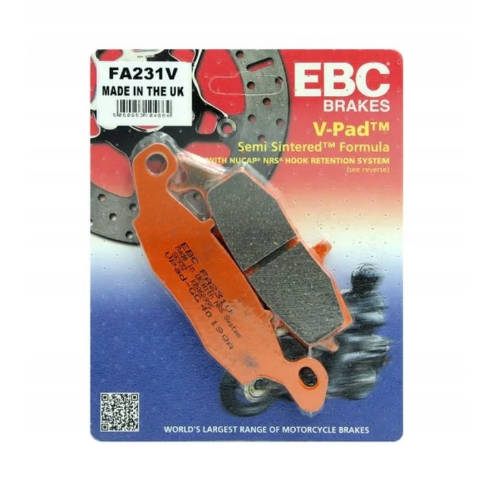 EBC предни/задни спирачни накладки