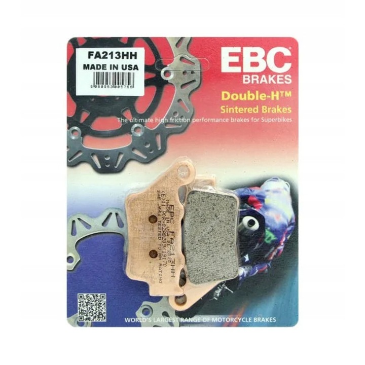 2 db-os fékbetét készlet motorkerékpárhoz FA213HH, EBC, Hátsó rögzítés, Bézs
