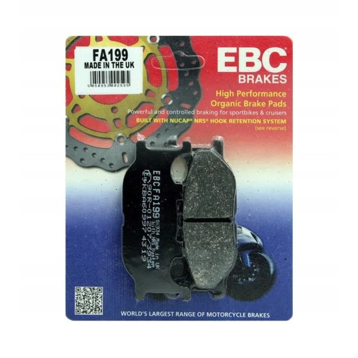 EBC első fékbetét szett, Yamaha, fekete