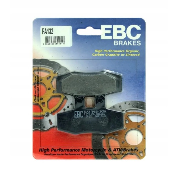 Placute de frana fata/spate, EBC, Pentru KTM/Maico, Negru