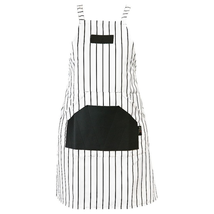 Sort de coafura, Fox, Poliester, 66x80cm, Alb/Negru