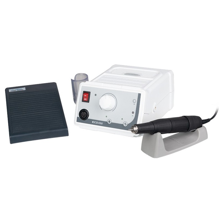 Set freza si pedala, Activeshop, 60W, Alb/Gri