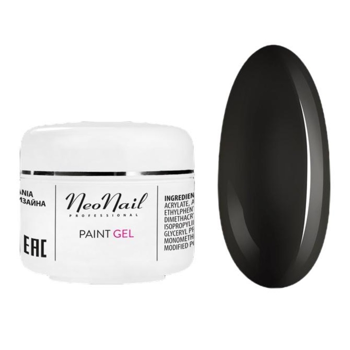 Gel constructii unghii UV/LED, NeoNail, Black Pearl, 5 ml