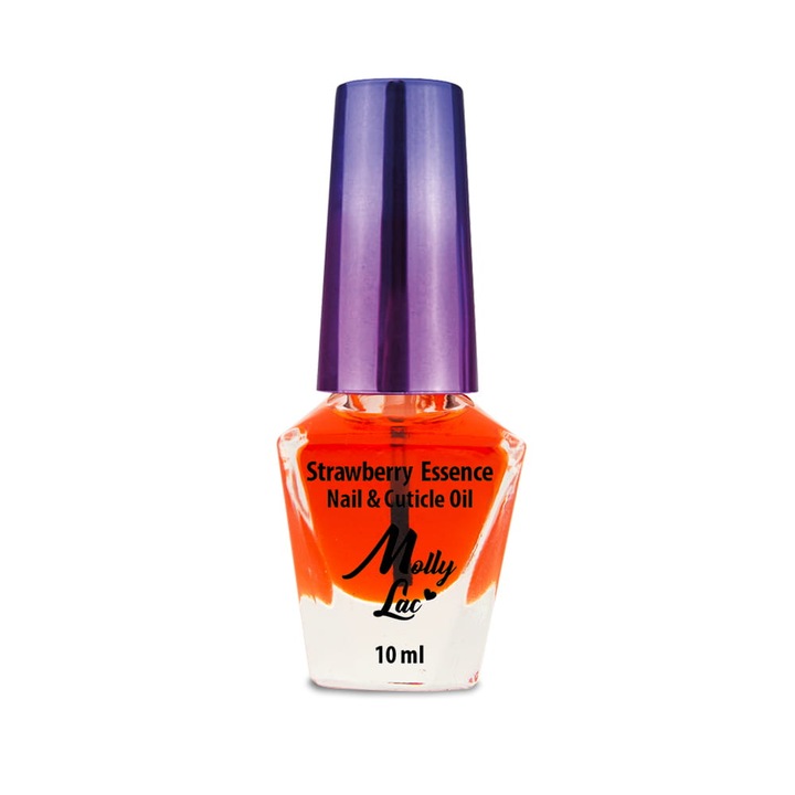 Ulei pentru cuticule/unghii, Molly Lac, Esenta de capsuni, 10 ml
