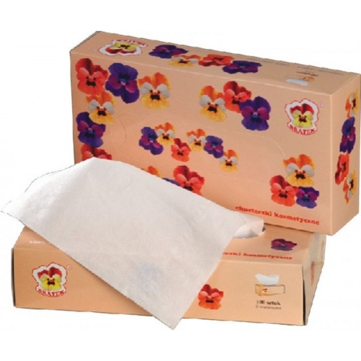 Wepa Prestige arctisztító kendők, 2 rétegű, fehér, 100 db/doboz