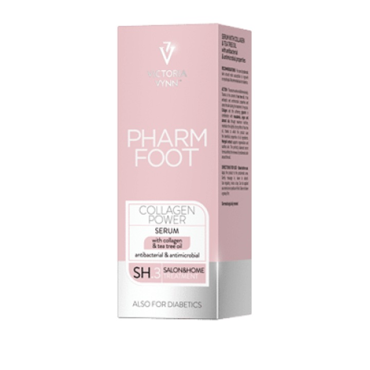 Serum regenerator cu colagen, pentru unghii si piele, Pharm Foot, 15 ml