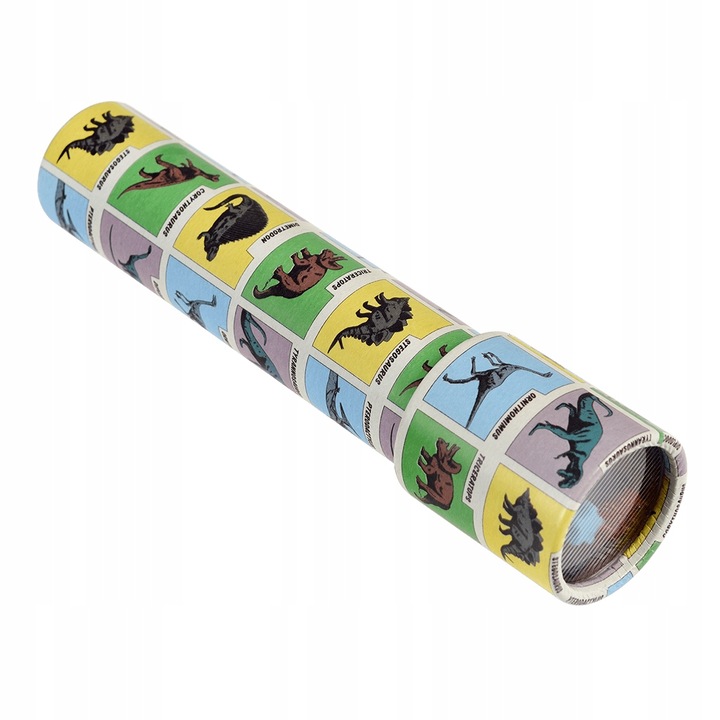 Caleidoscop pentru copii, Dinozauri, Rex London, Plastic/Carton, 3+, Multicolor