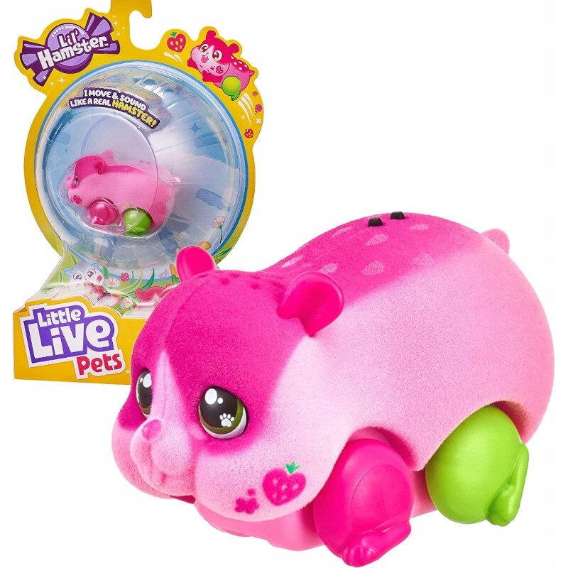 Figurina Little Live Pets Hamster Moose Toys 5 Ani Roz EMAG ro