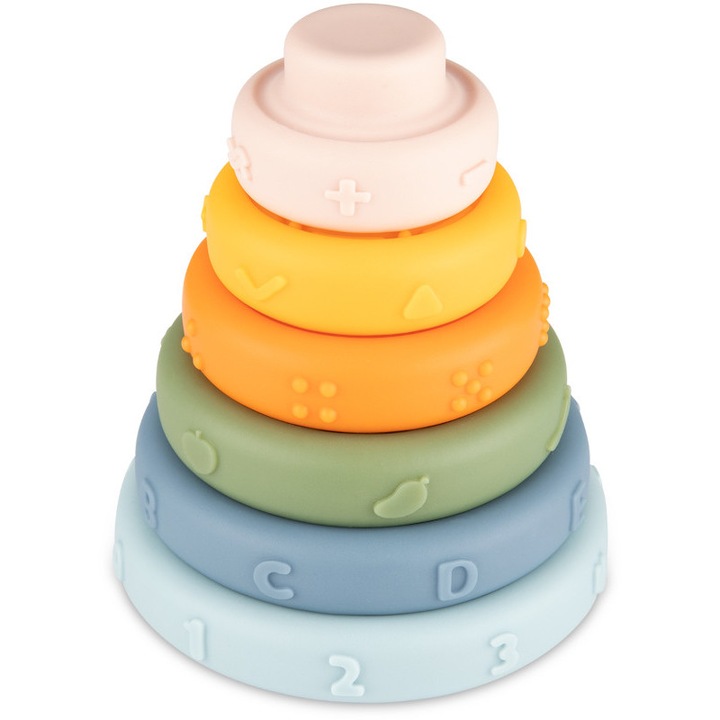 Piramida senzoriala, Canpol babies, Plastic, Multicolor, 6 luni+