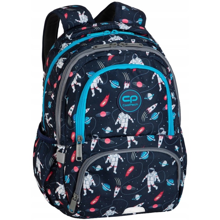 Rucsac Copii, CoolPack, Spiner Thermal, Ergonomic, Buzunar Termoizolat, Elemente Reflectorizante, 41 x 30 x 13 cm, Albastru inchis