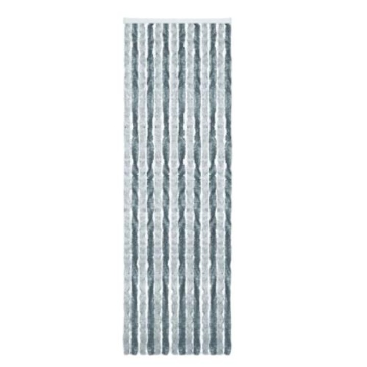Perdea usa Arisol, Polipropilena, 56x185cm, Gri/Alb