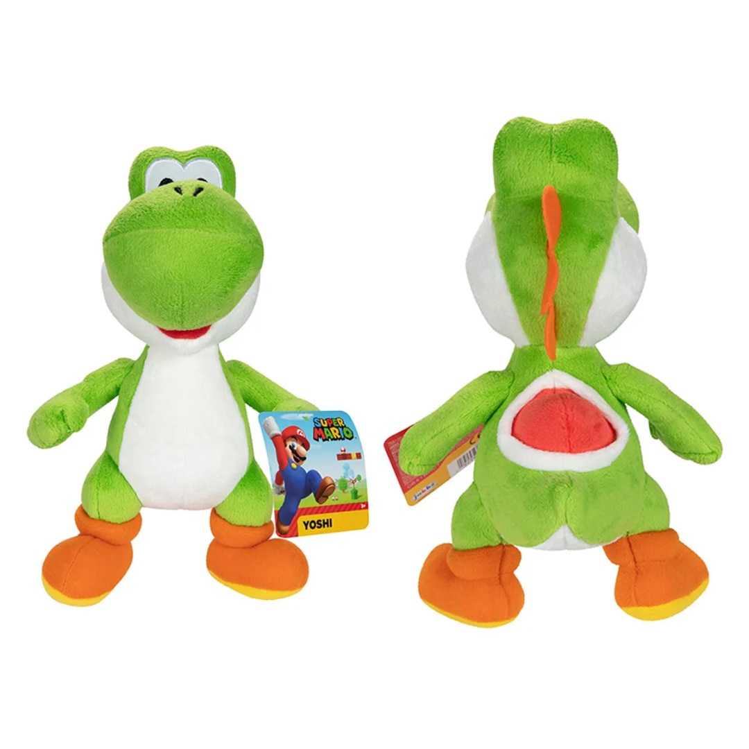 Jucarie de plus Super Mario - Yoshi, Jakks Pacific, Plus, 24 cm