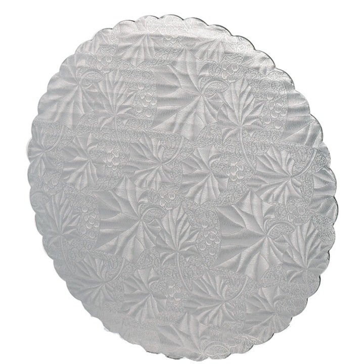 10 bucati Disc tort rotund Cake & Bake, Diametru 25.5 cm, Argint