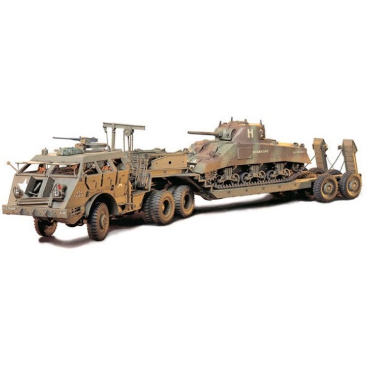Macheta Militara de construit, US 40 Ton Tank Transporter Dragon Wagon, 35230, 1:35, Plastic, Kaki