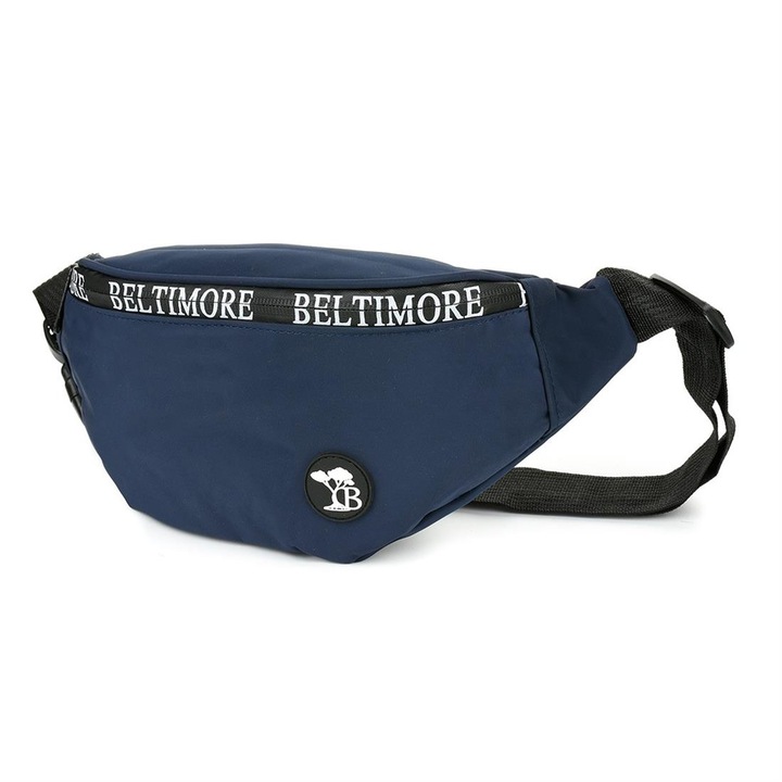 Мъжка водоустойчива чанта Beltimore Естествена кожа Navy Blue/Black