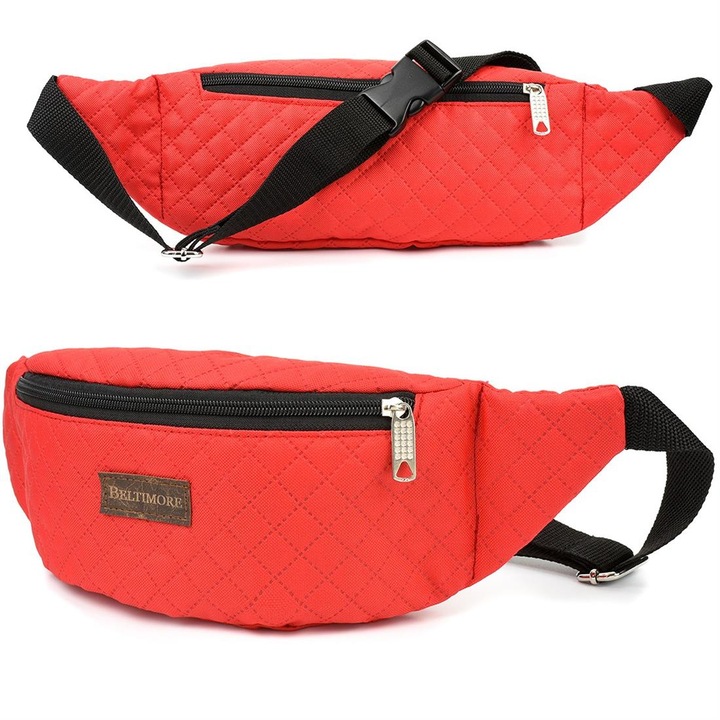 Sporttáska, Baltimore, Textil, Piros