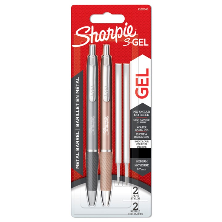 2 db zselés toll készlet, Sharpie, Fekete