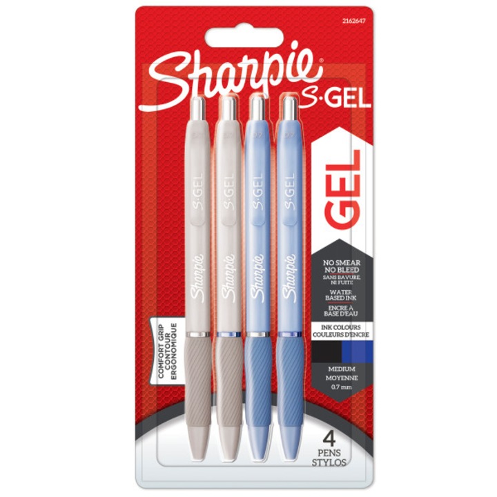 SET SHARPIE GEL AUT 0,7 GR ALBASTRU/NEGRU SHARPIE 4BUC