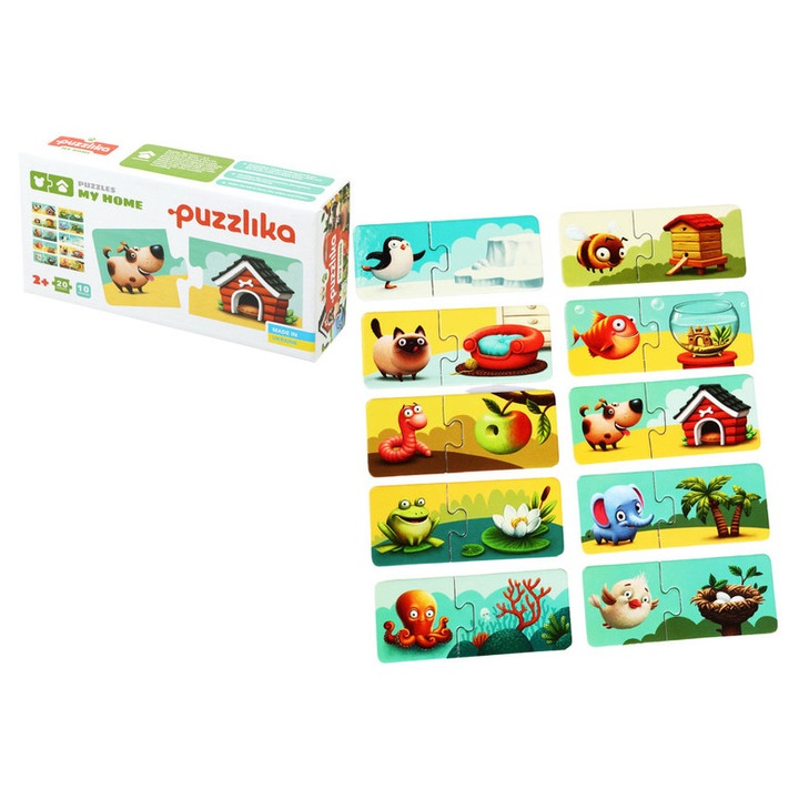 Állatok és lakhelyeik XXL puzzle