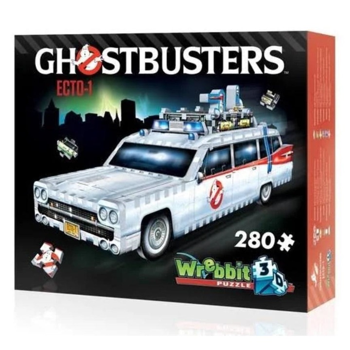 Wrebbit 280 db-os 3D puzzle - Szellemirtók - Ecto 1 autó (00513)