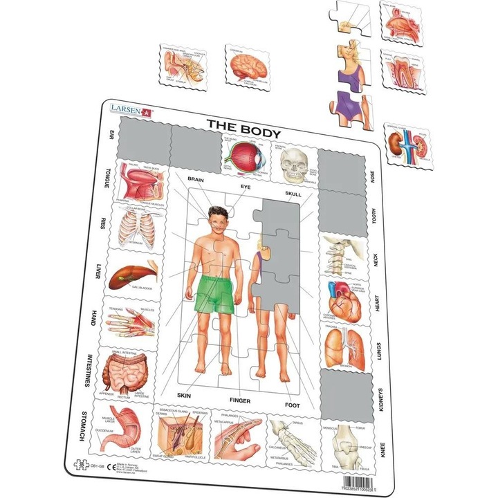 Klasszikus puzzle, Larsen, karton, 35 darab
