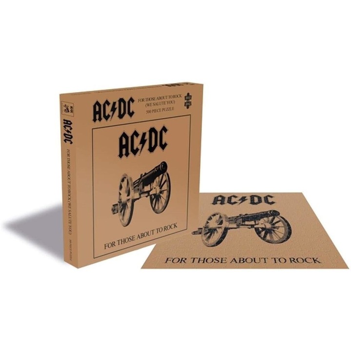 Puzzle clasic AC/DC, Rock Saws, Carton, 500 de piese