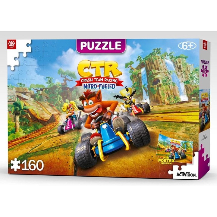 Puzzle Crash Team Racing NitroFueled, Good Loot, karton, 41 x 27,5 cm, 160 darab