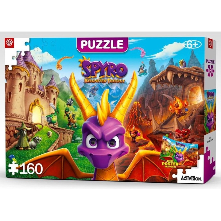 Пъзел Spyro - Reignited Trilogy, Good Loot, 41 x 27,5 см, 160 части