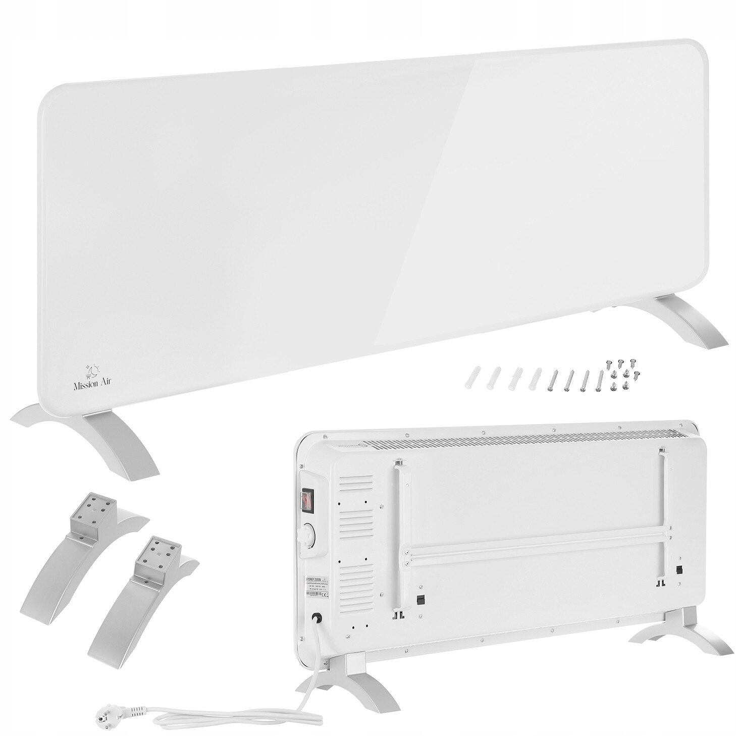 Convector electric, Mission Air, 2000 W, Alb - eMAG.ro