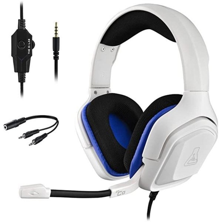 The G-Lab KORP COBALT W gaming headset fehér (KORP-COBALT-W)