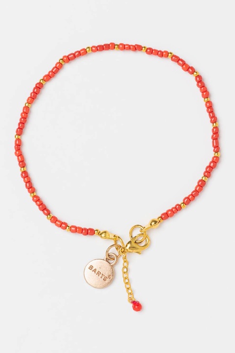 Barts, Bratara cu margele, Rosu, Auriu