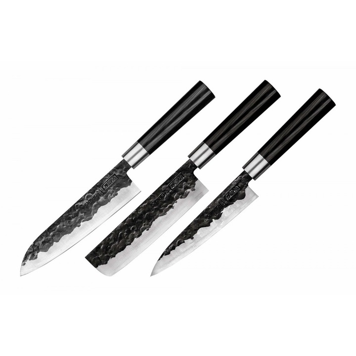 Set cutite Black Smith, otel carbon, 3 piese