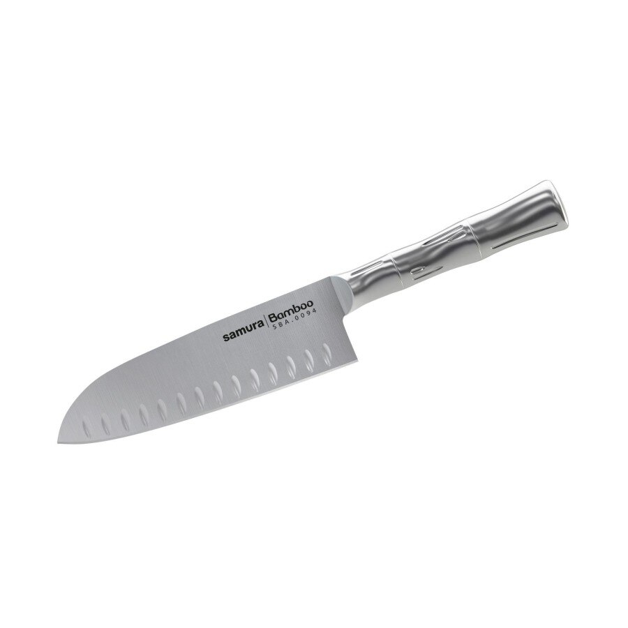 Самурайски нож BAMBOO Santoku 160мм, японска стомана AUS-8 - eMAG.bg