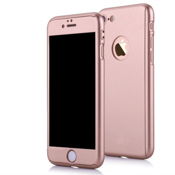 Калъф FullBody MyStyle Rose-Gold за Apple iPhone 8 пълно покритие на 360 градуса с безплатно защитно фолио