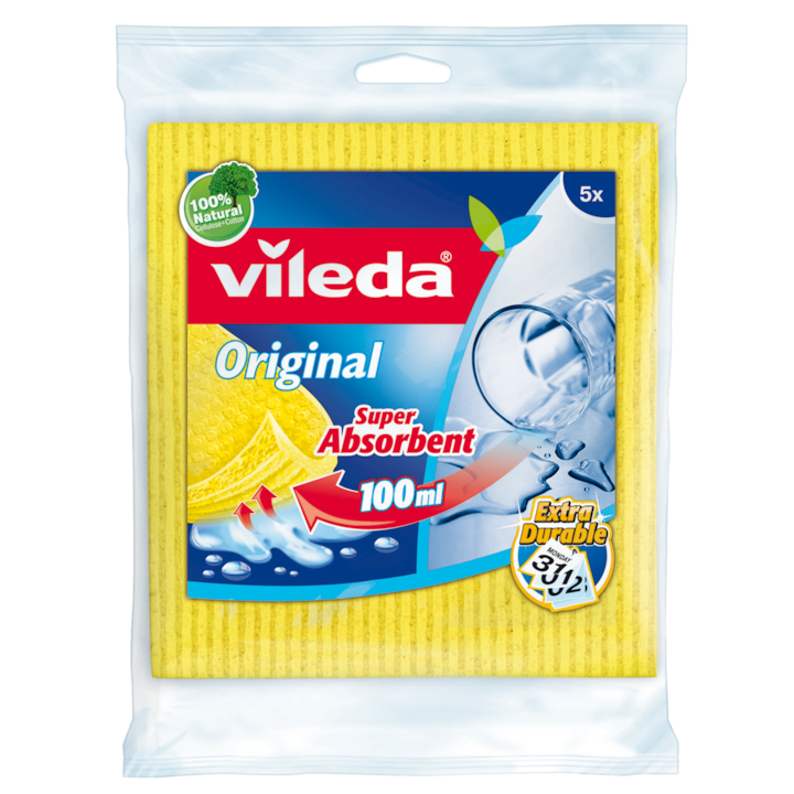 Мокри кърпи Vileda, 5 броя