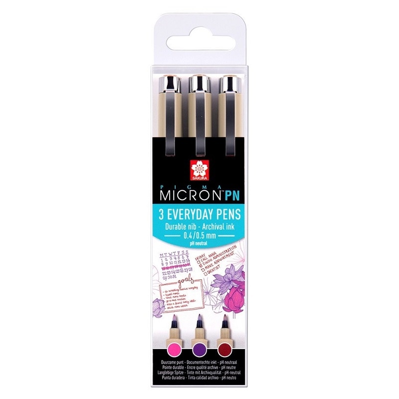 SAKURA Pigma Micron Fineliners Set Di 6 Astuccio In Omaggio