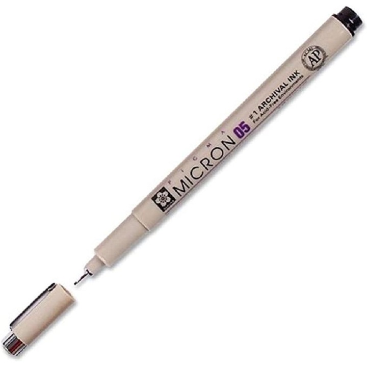 3 db-os Fineliner készlet Sakura Pigma Micron, fekete