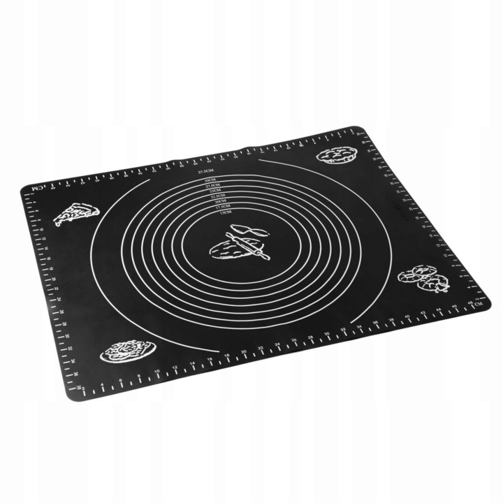 Plansa bucatarie, Tadar, Silicon, 40 x 40 cm, Negru