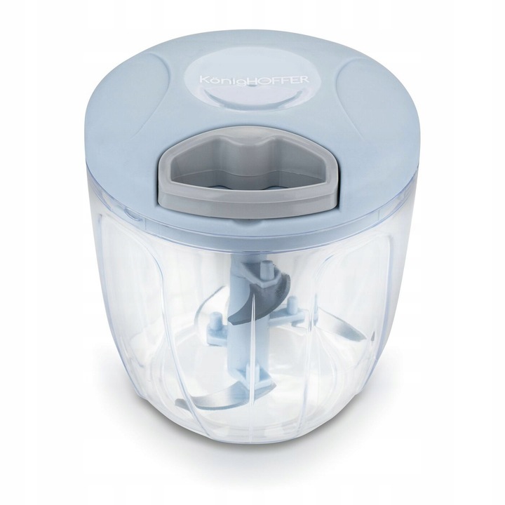 Tocator manual, Konighoffer, Inox/Plastic, 900 ml, Gri/Albastru